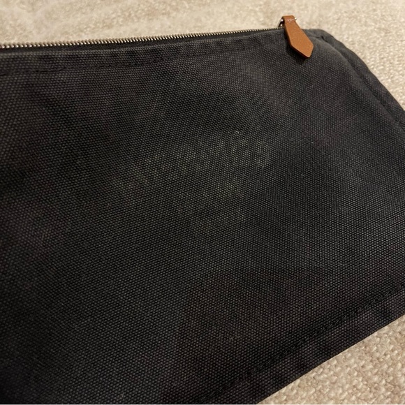 Hermes Cotton Canvas Flat Pouch/Case Zippered Bag - Picture 12 of 13